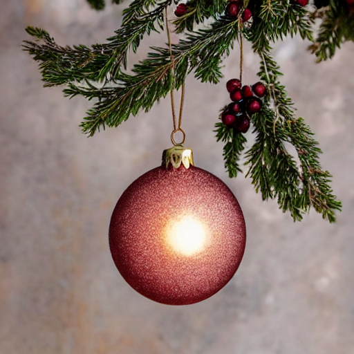 Victorian Glass Bauble – Frosted Cranberry thumbnail 4