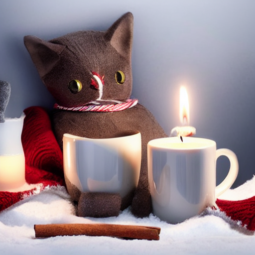 Woollen Fair Isle Mittens in Hearth Red thumbnail 4