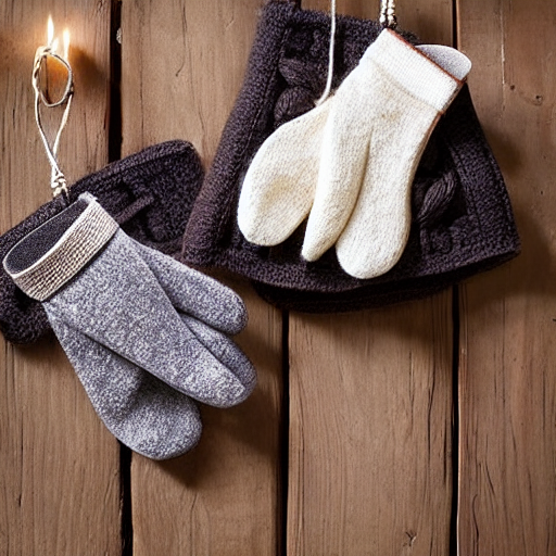 Woollen Fair Isle Mittens in Hearth Red thumbnail 5