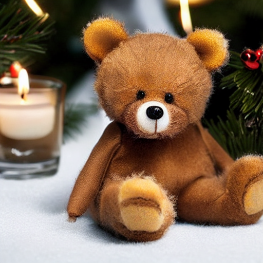 Patchwork Scarf Teddy Bear thumbnail 2