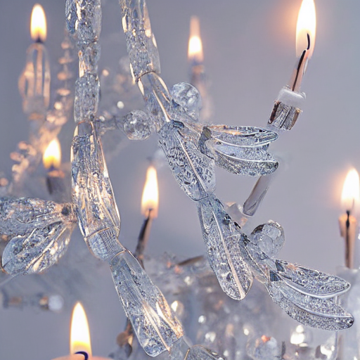 Glass Icicle Garland