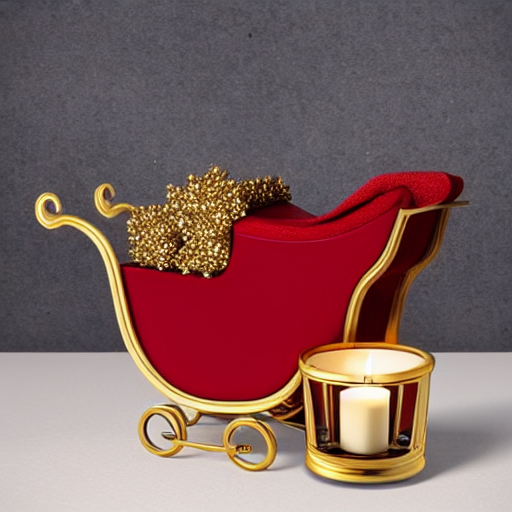 Miniature Wooden Sleigh