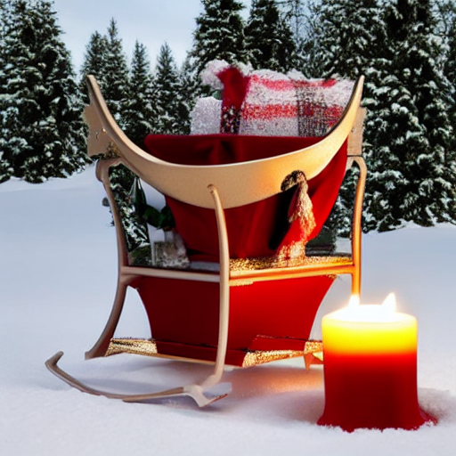Miniature Wooden Sleigh thumbnail 4