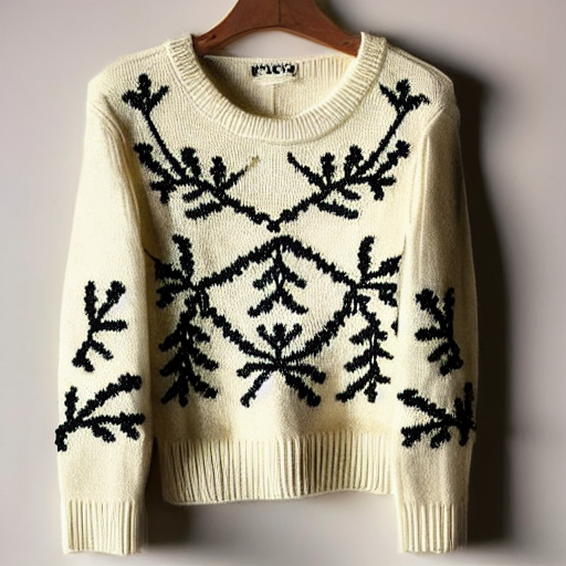 Mistletoe Embroidered Wool Jumper