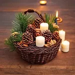Handwoven Willow Basket thumbnail 2