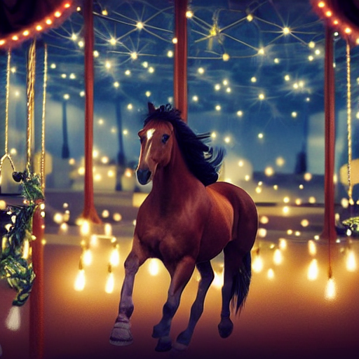 Painted Tin Carousel thumbnail 2