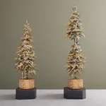Silver Tinsel Star Tree Topper thumbnail 5