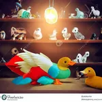 Wooden Pull-Along Duck thumbnail 5