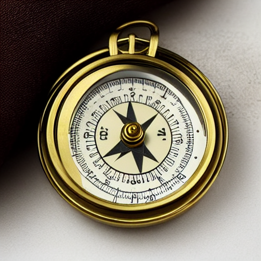 Brass Pocket Compass
