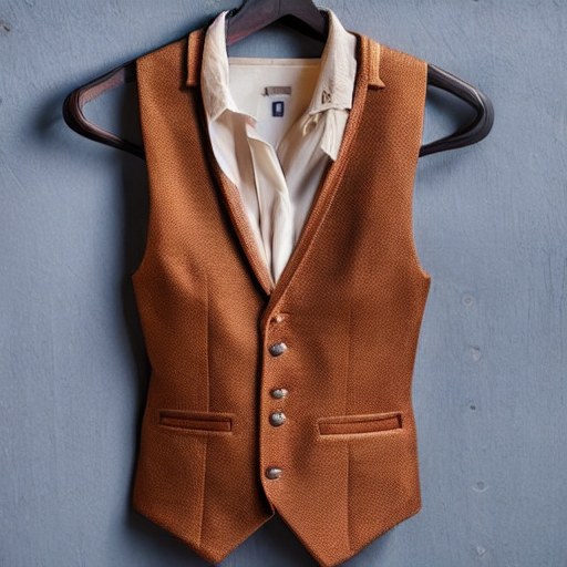 Chestnut Corduroy Waistcoat thumbnail 2