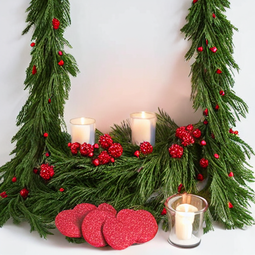 Snow-Dusted Evergreen Garland