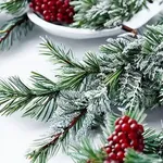 Snow-Dusted Evergreen Garland thumbnail 3
