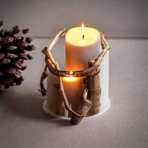 Cinnamon Bark Candle Holders