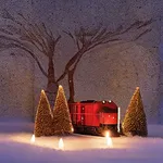 Mini Wooden Train Set thumbnail 3