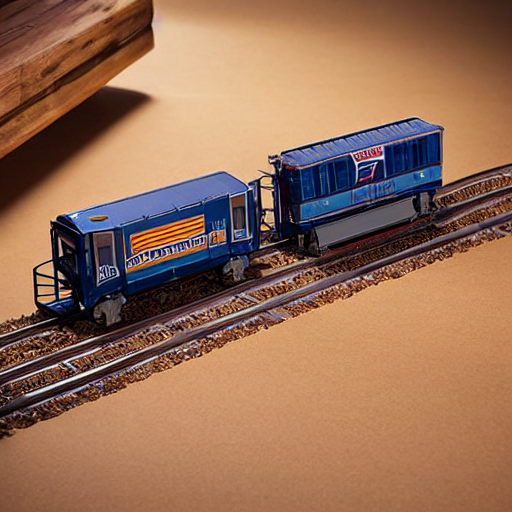 Mini Wooden Train Set thumbnail 4