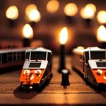 Mini Wooden Train Set thumbnail 5