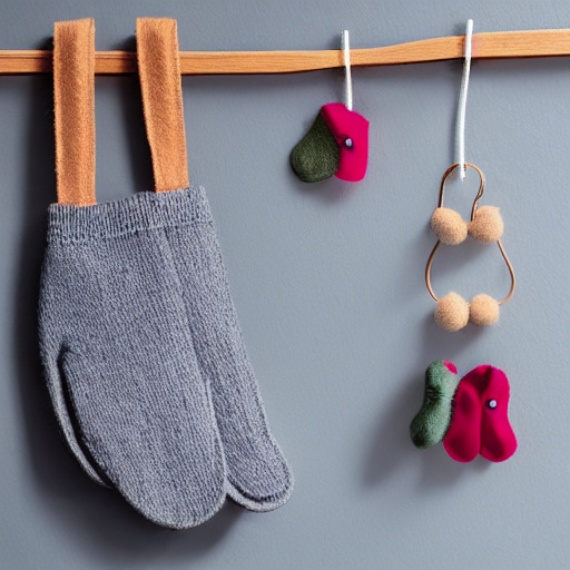 Winter Rose Knitted Mittens thumbnail 4